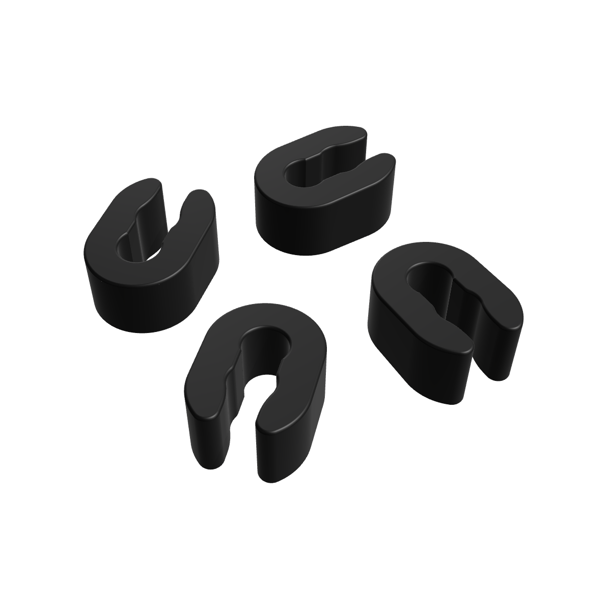 Picture of the four spacers. This is one set of spacers.