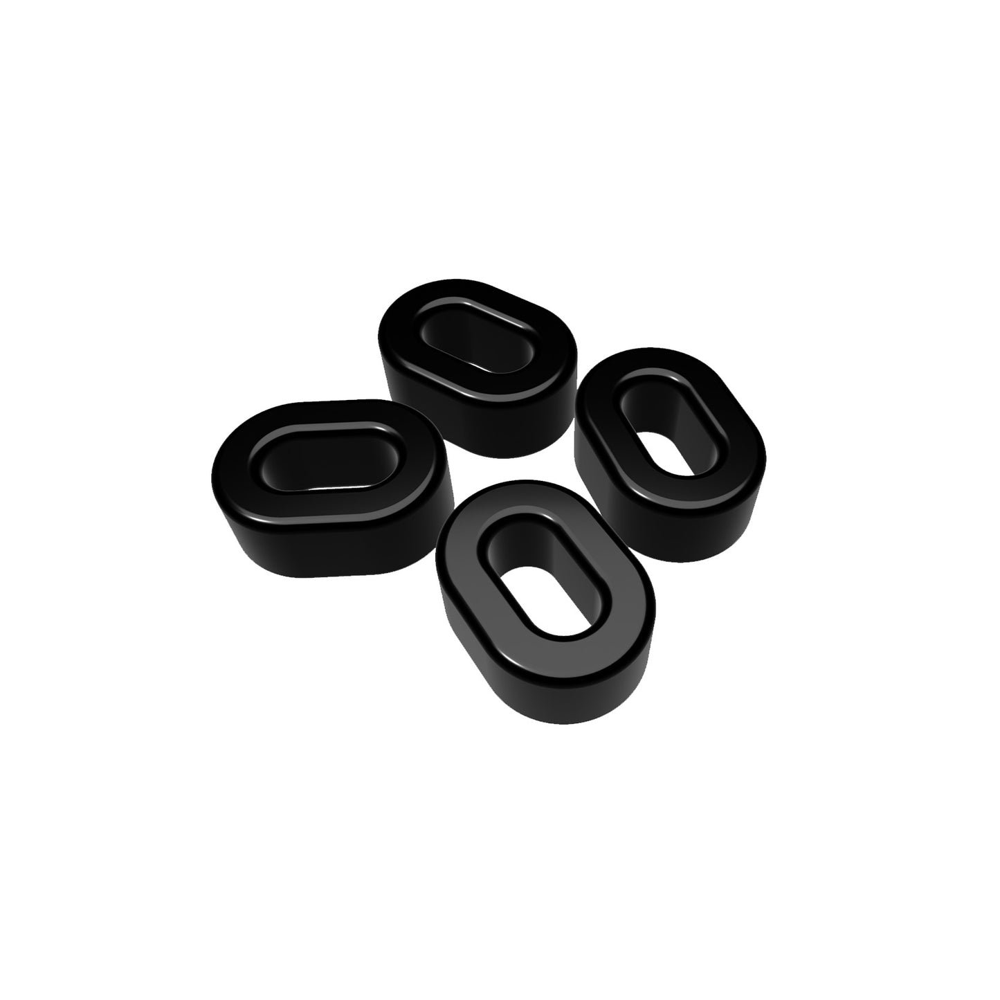 A picture of a set of spacers. Look like O's.