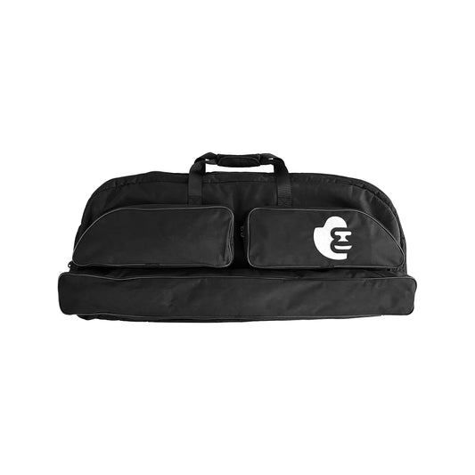 A picture of the Harambe Bag. It's a large black bag with a large white Harambe logo on it.